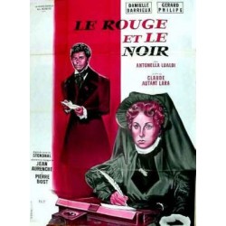 Affiche Le rouge et le noir