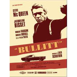 Affiche 55x40cm - Bullitt