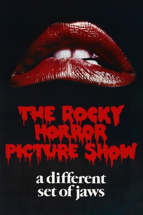 Affiche officielle du film culte The Rocky Horror Picture Show pour les 50 ans du cinéma queer et transgressif